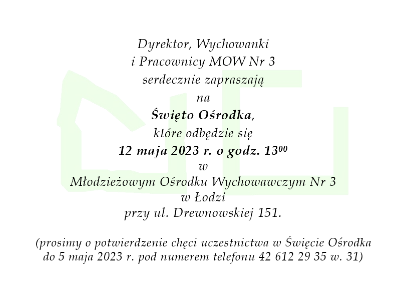 zaproszenie na święto ośrodka 2023